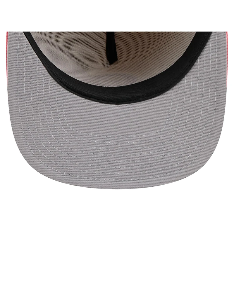 New Era Men's Light Beige/Coral Chicago Cubs Color Pack A-Frame 9FIFTY Snapback Hat