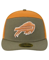 New Era Men's Olive/Brown Buffalo Bills Two-Tone Color Pack Split Panel 59FIFTY Fitted Hat
