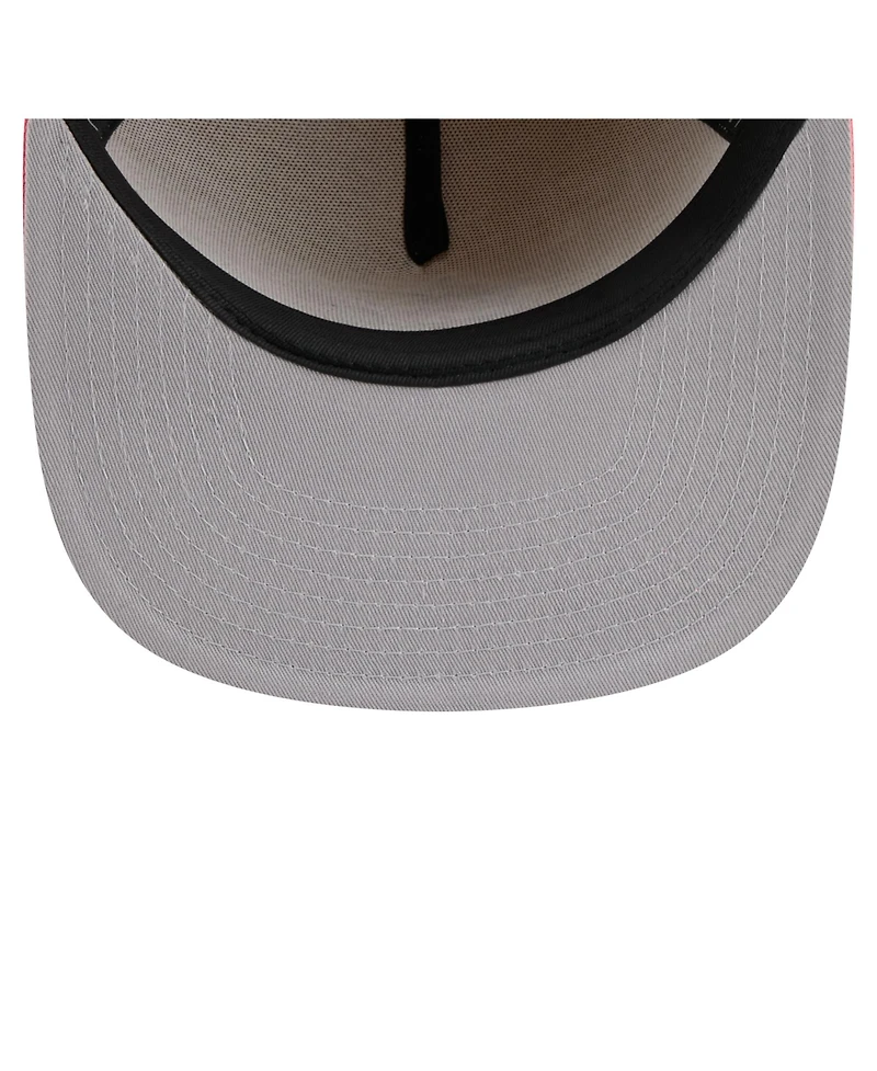 New Era Men's Light Beige/Coral Miami Marlins Color Pack A-Frame 9FIFTY Snapback Hat