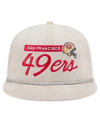 New Era Men's Gray San Francisco 49ers Cord Rope Corduroy 9FIFTY Snapback Hat