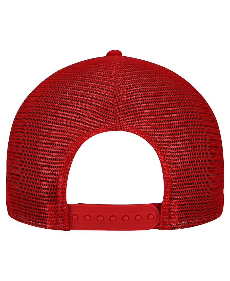 New Era Men's Cream/Scarlet San Francisco 49ers Cutout A-Frame 9FIFTY Snapback Hat