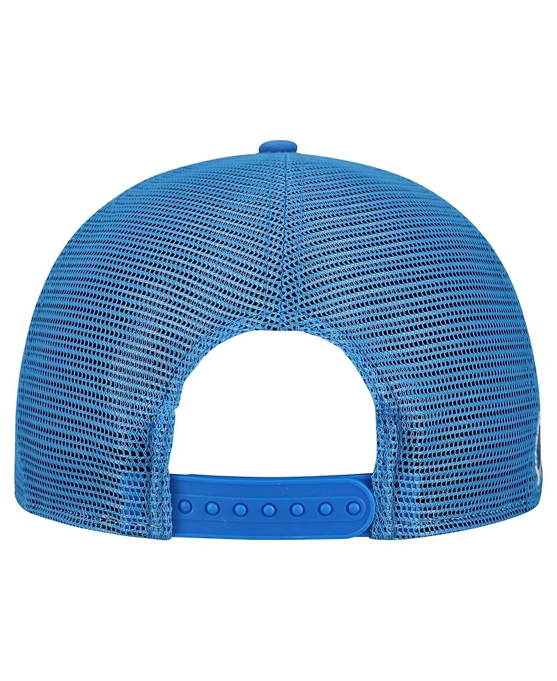 New Era Men's Cream/Powder Blue Los Angeles Chargers Cutout A-Frame 9FIFTY Snapback Hat