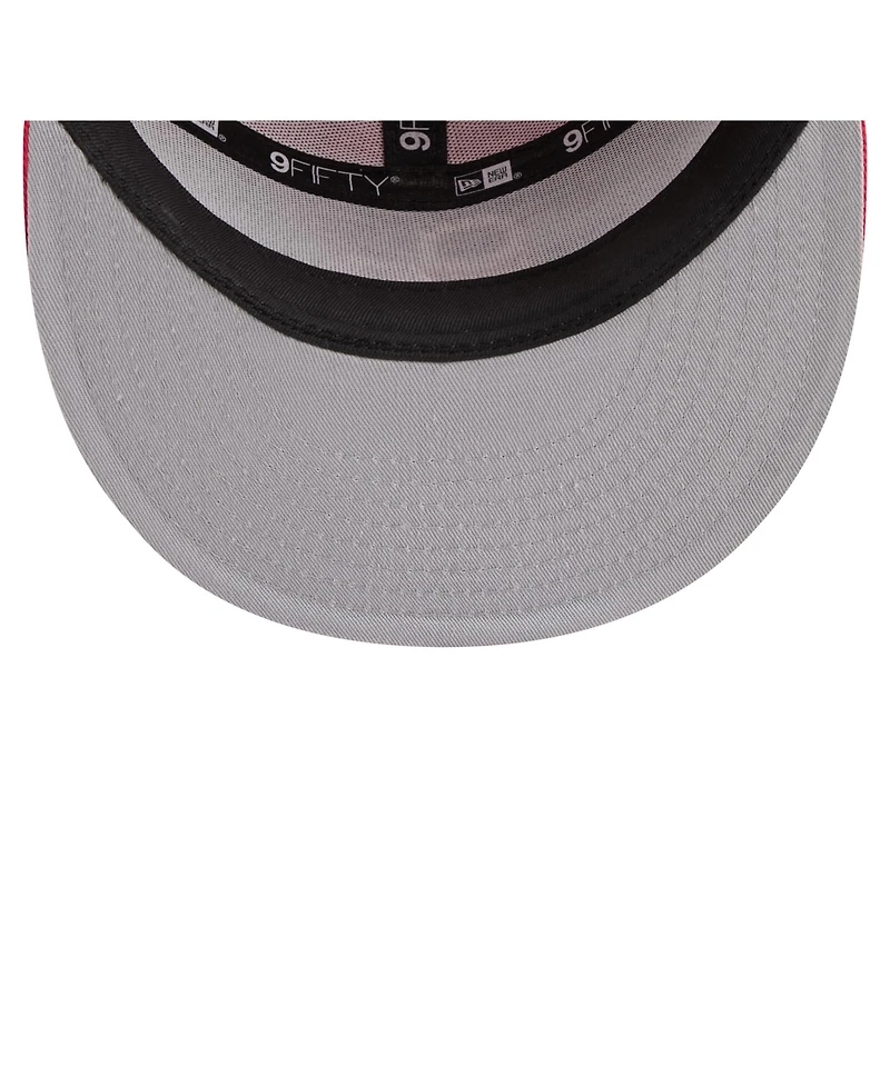 New Era Men's Royal/Red Philadelphia 76ers Outdoor Split Panel 9FIFTY Snapback Hat
