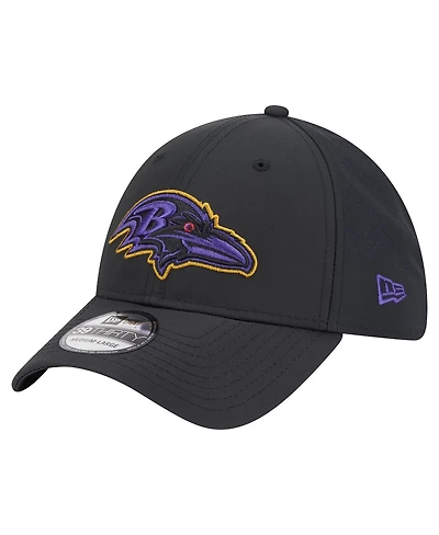 New Era Men's Black Baltimore Ravens Night 39THIRTY Flex Hat