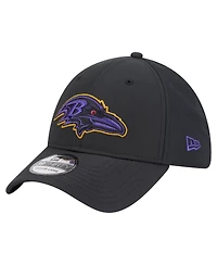 New Era Men's Black Baltimore Ravens Night 39THIRTY Flex Hat