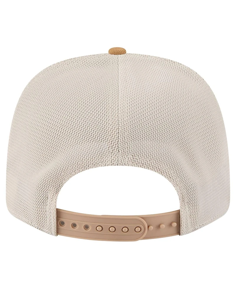 New Era Men's Light Beige New York Giants Two-Tone Trucker 9SEVENTY Adjustable Hat