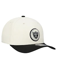 New Era Men's Stone Las Vegas Raiders Loyal Corduroy 9SEVENTY Adjustable Hat