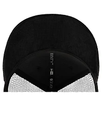 New Era Men's Black Miami Heat Quilted 9SEVENTY Trucker Adjustable Hat