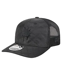 New Era Men's Black Phoenix Suns Quilted 9SEVENTY Trucker Adjustable Hat