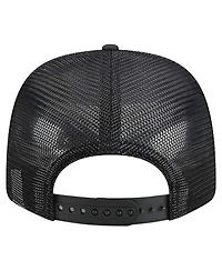New Era Men's Black Oklahoma City Thunder Quilted 9SEVENTY Trucker Adjustable Hat