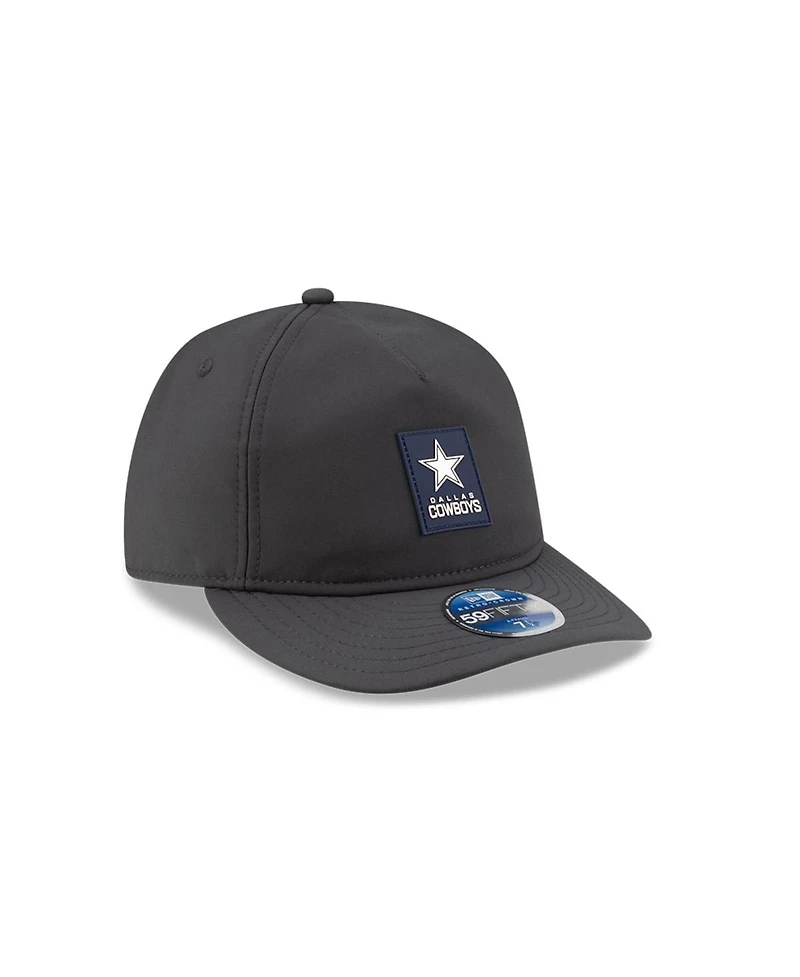 New Era Men's Charcoal Dallas Cowboys 2025 Sideline Cold Weather Retro Crown 59FIFTY Fitted Hat