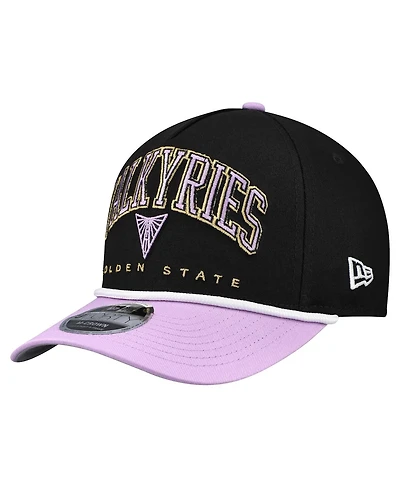 New Era Men's Eclipse Black Golden State Valkyries Bold Arch Coolera 9FORTY A-Frame M-Crown Adjustable Hat