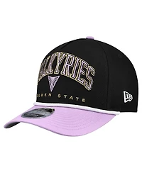 New Era Men's Eclipse Black Golden State Valkyries Bold Arch Coolera 9FORTY A-Frame M-Crown Adjustable Hat