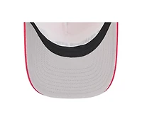 New Era Men's Red San Francisco 49ers Linear A-Frame 9FORTY Adjustable Hat