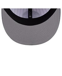 New Era Men's White Minnesota Timberwolves Deceptor Pinstripe 9FIFTY Snapback Hat