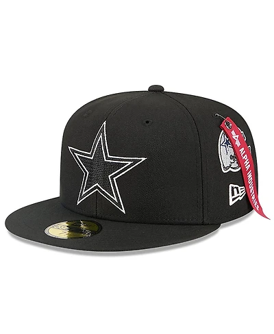 New Era x Alpha Men's Industries Black Dallas Cowboys 59FIFTY Fitted Hat