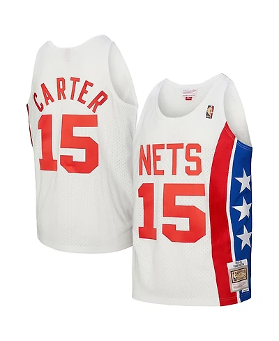 Mitchell & Ness Men's Vince Carter White New Jersey Nets 2005/06 Hardwood Classics Swingman