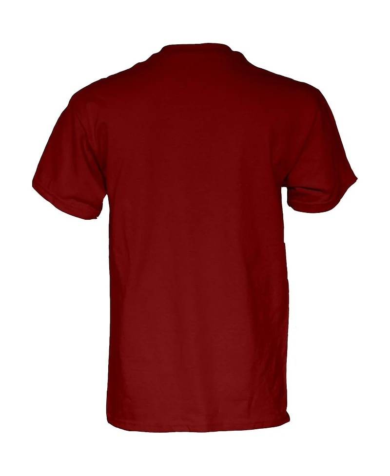 Blue 84 Men's and Women's Crimson Oklahoma Sooners Beat Bama Rally Call T-Shirt