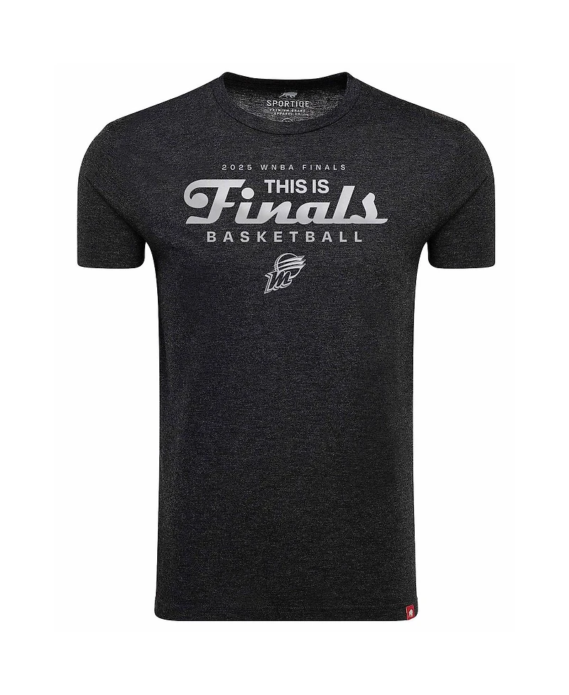 Sportiqe Men's and Women's Black Phoenix Mercury 2025 Wnba Finals Tri-Blend T-Shirt