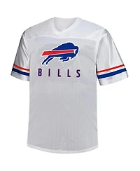 Fanatics Men's Josh Allen White Buffalo Bills Big Tall V-Neck Fashion Jersey