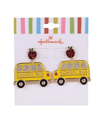 Hallmark Yellow School Bus Earrings