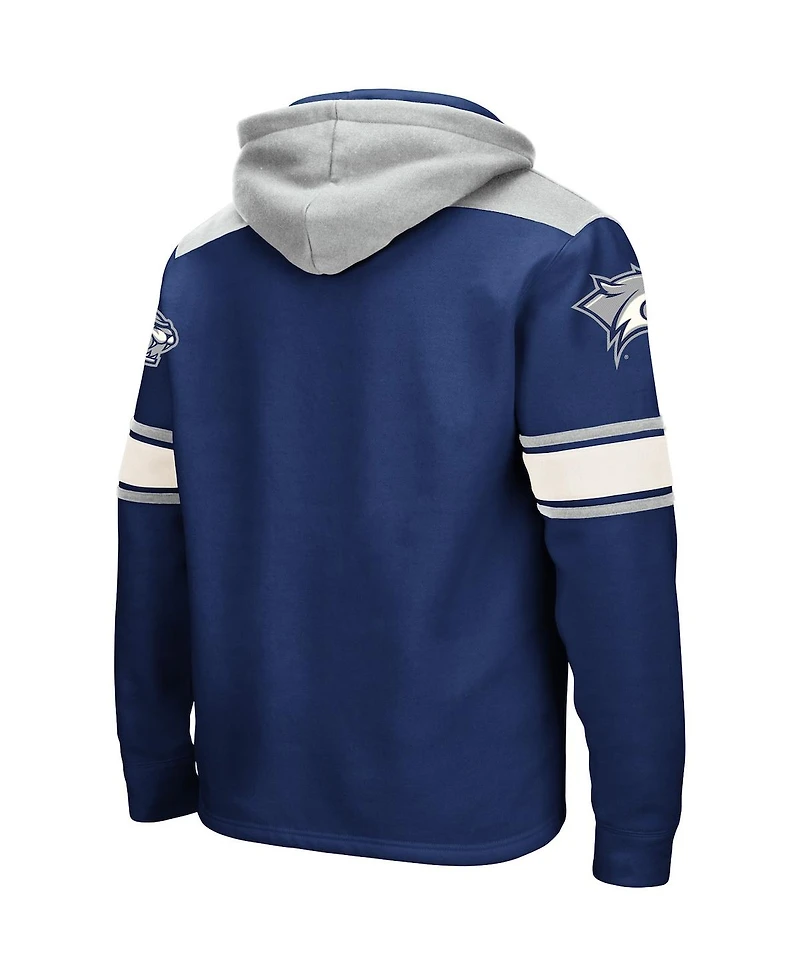 Colosseum Men's Navy New Hampshire Wildcats 2.0 Lace-Up Pullover Hoodie