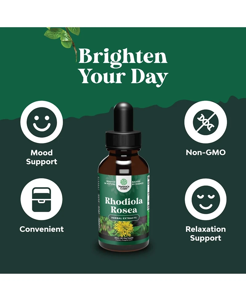 Rhodiola Tincture, Brown, 60ml