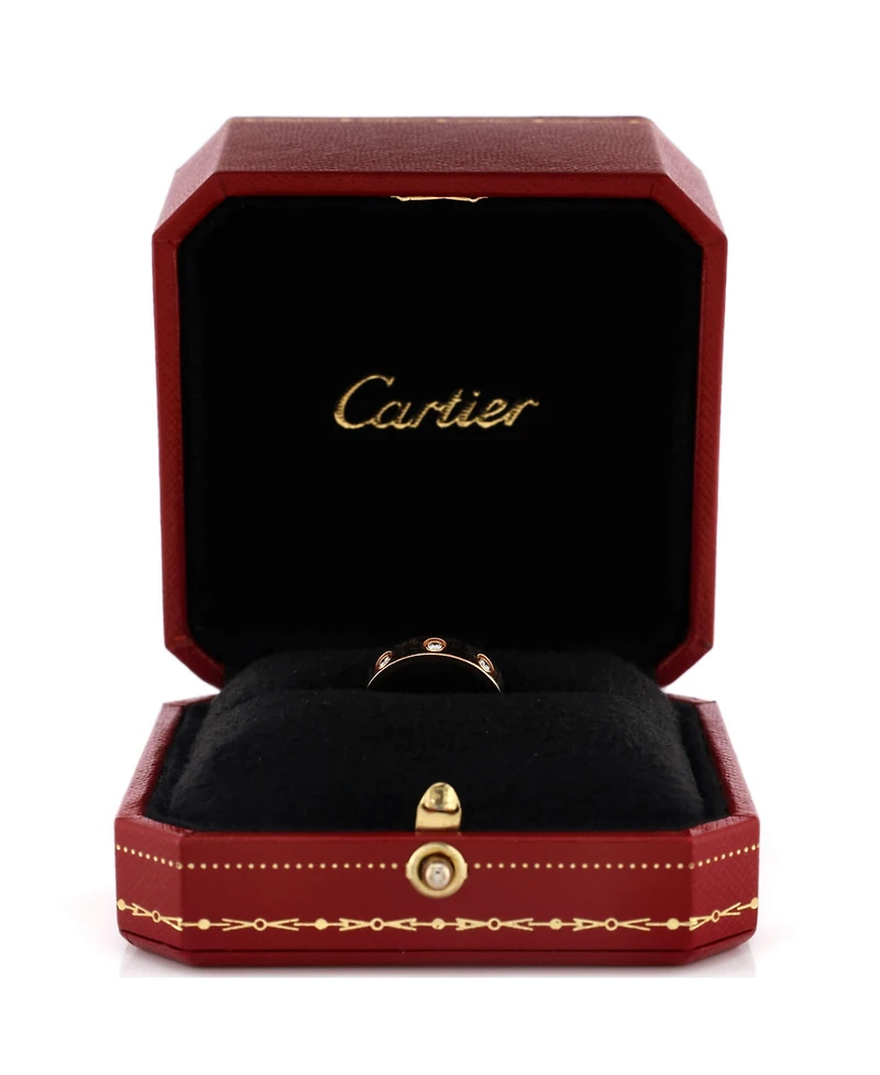 Pre-Owned Cartier Love Wedding Band 8 Diamonds Ring