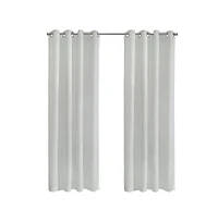Habitat Boucle Sheer Premium Stylish and Functional Grommet Curtain Panel 52" x 63" White