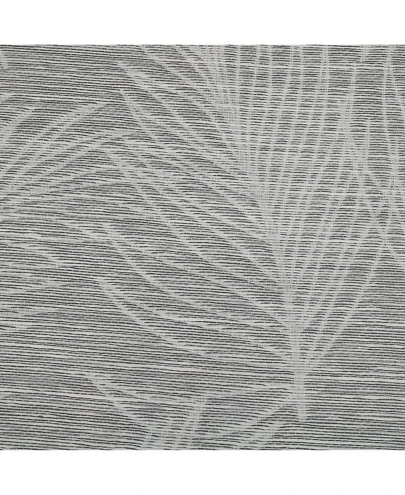 Habitat 100% Polyester Eleanor Light Filtering Jacquard Leaf Grommet Curtain Panel 52" x Grey