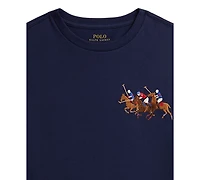 Polo Ralph Lauren Boys 8-20 Triple-Pony Short-Sleeve Jersey T-Shirt
