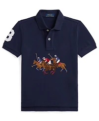 Polo Ralph Lauren Boys 2-7 Triple-Pony Short-Sleeve Shirt