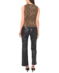 Vince Camuto Women's Leopard Print Sleeveless Tank Top