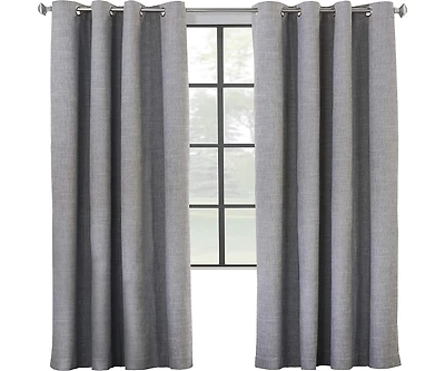 Commonwealth Newberry Grommet Curtain Panel Window Dressing - 52x95", Greige
