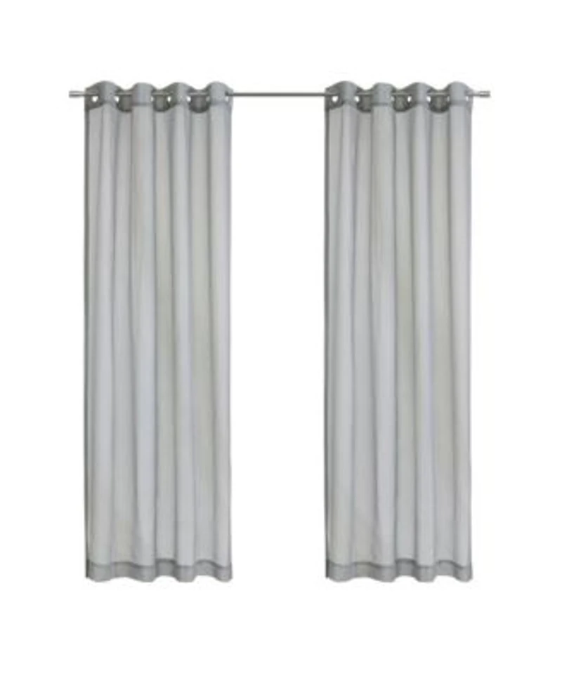 Habitat Luna Light Filtering Grommet Lightweight Solid Dolly Fabric Curtain Panel For Livingroom 52 X22 X 63 X22 Grey