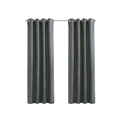 Habitat Sanders Light Filtering Window Treatment Grommet Curtain Panel for Bedroom Livingroom 52" x 84" Grey