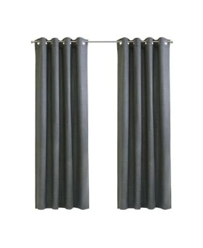 Habitat Sanders Light Filtering Window Treatment Grommet Curtain Panel For Bedroom Livingroom 52 X22 X 84 X22 Grey