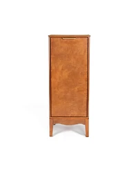 Airsurfer Modern Bathroom Floor Cabinet and Linen Cabinet with Adjustable Shelves Freestanding Storage Cabinet in Antique Brass