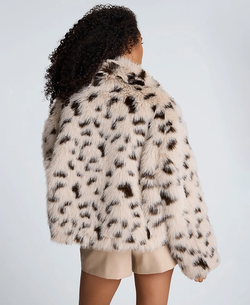 Kenneth Cole Women's Cropped Long-Sleeve Coat Jacket