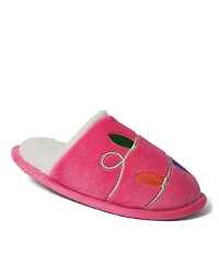 Dearfoams Cozyfoams Women's Holiday Novelty Scuff Slipper with Gift Bag