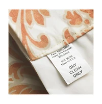 Ellis Curtain Boxtree Scallop 3" Rod Pocket Valance for Windows 50" x 16" Orange