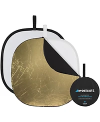 Westcott 32" Illuminator Collapsible 6-in-1 Reflector Kit, Includes Diffusion Panel, Slip Covers