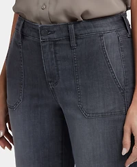Nydj Women's Relaxed Piper Crop Utility Pocket Jeans