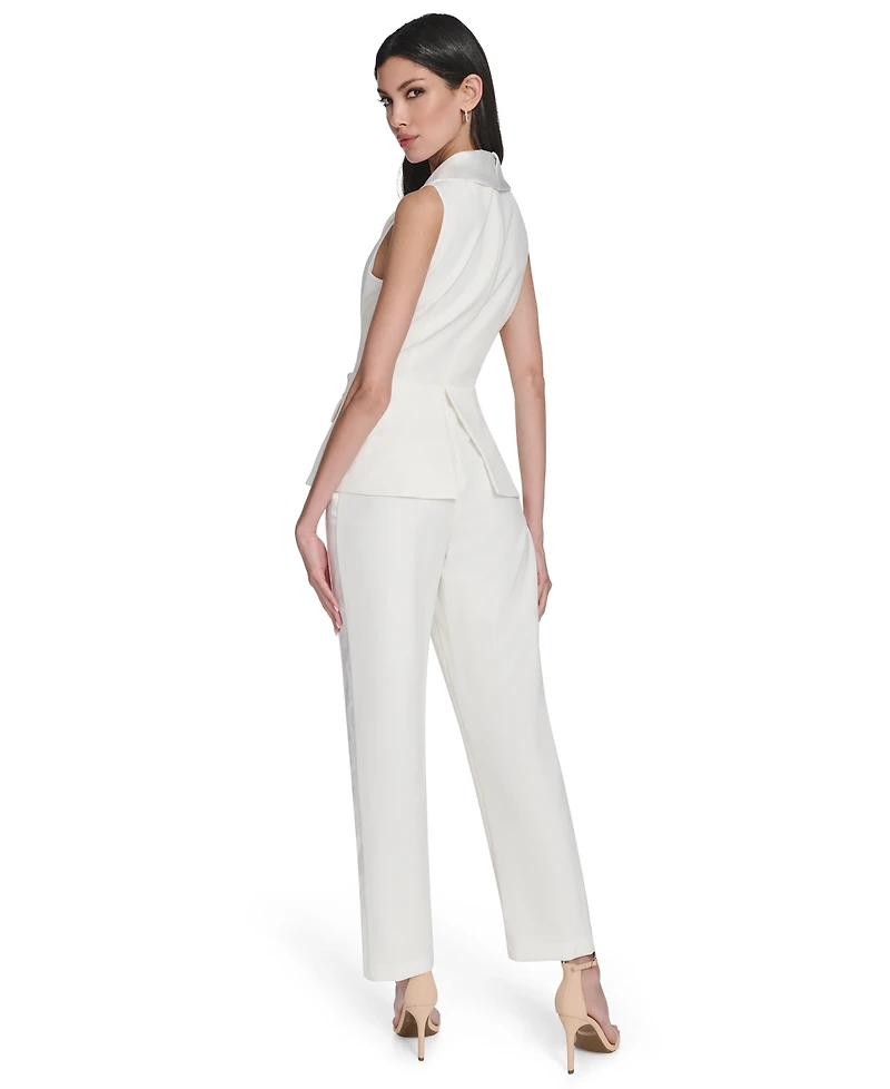 Eliza J Petite Sleeveless Vest Jumpsuit
