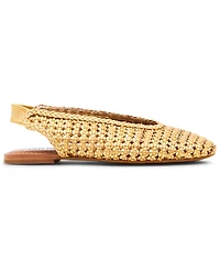 Steve Madden Women's Rumi Woven Slingback Raffia Flats