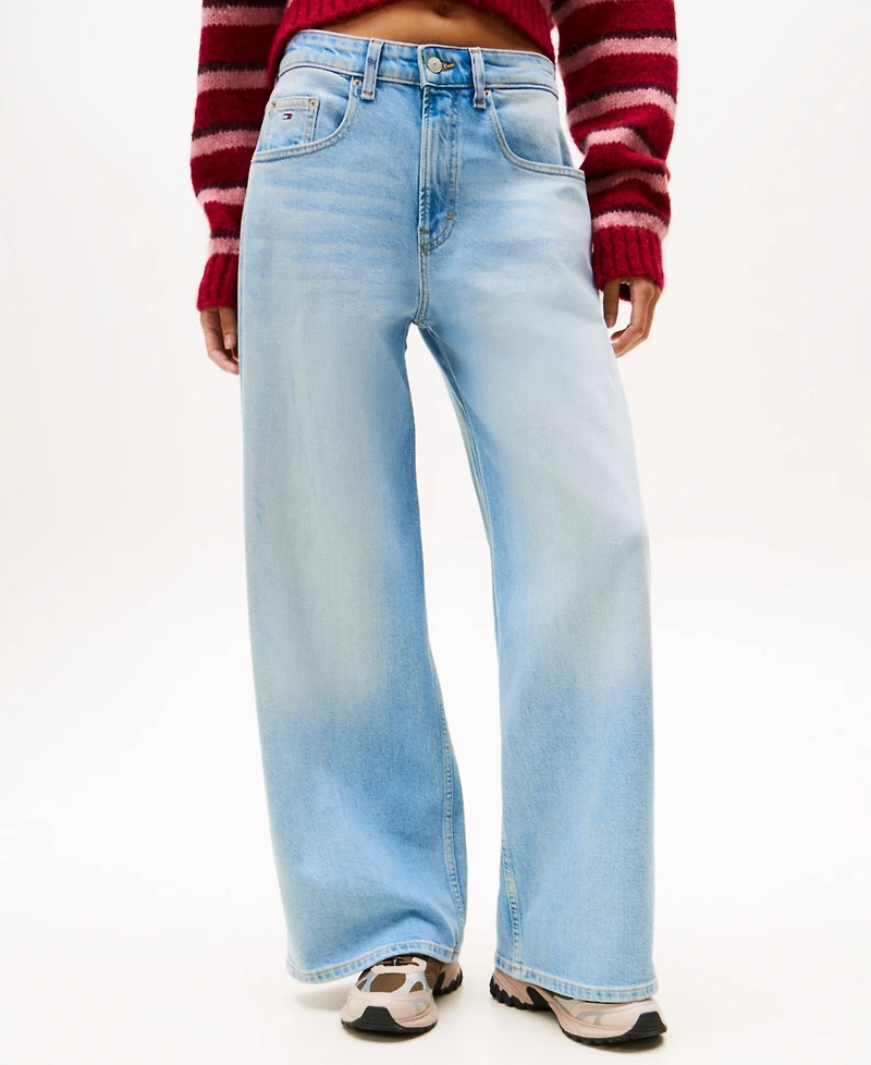 Tommy Jeans Women's Charlie Mid Rise Loose Wide Leg