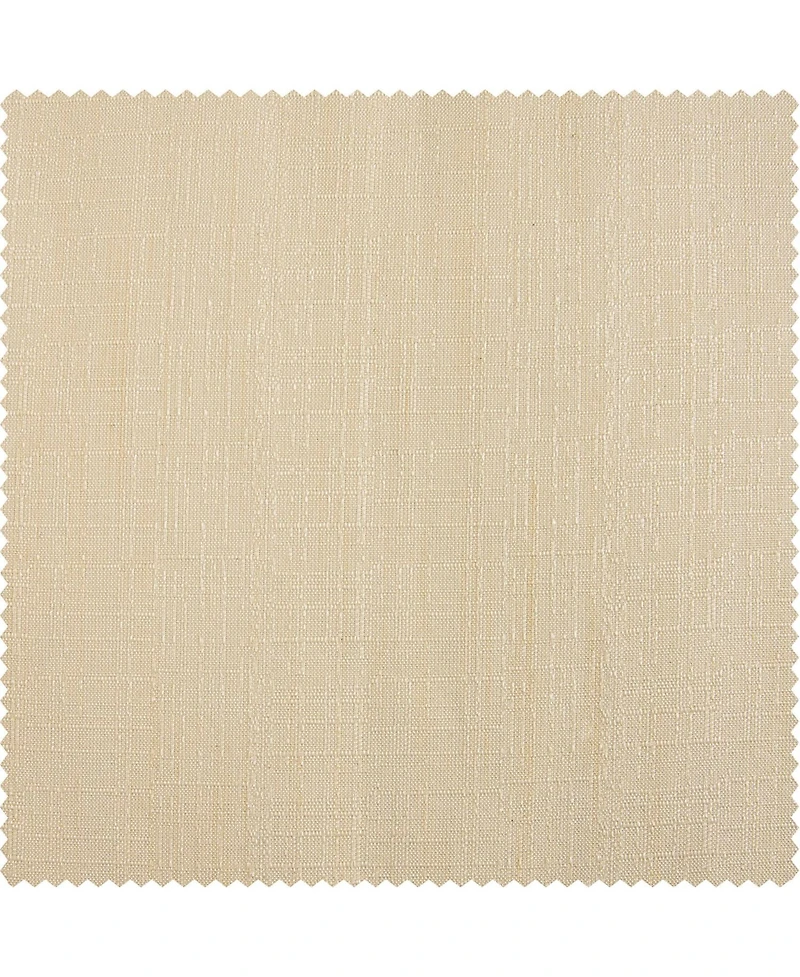 Rustic Weave Linen Curtains (2 Panels) Sheer Window Panel Set, Rod Pocket Curtains