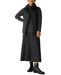 Eileen Fisher Women's Stand Collar Sleeveless Vest, Regular and Plus