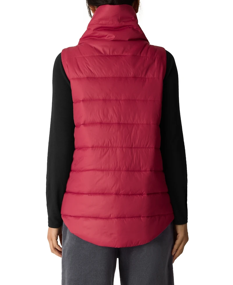Eileen Fisher Women's Stand Collar Sleeveless Vest, Regular and Plus