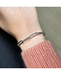 The Lovery Extra Large Paperclip Bracelet 14K White Gold